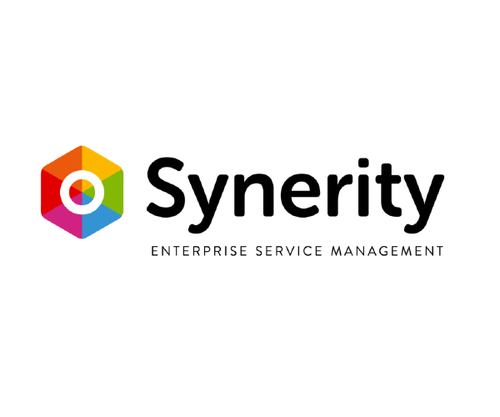 Synerity Logo, Tagline: Enterprise Service Management.