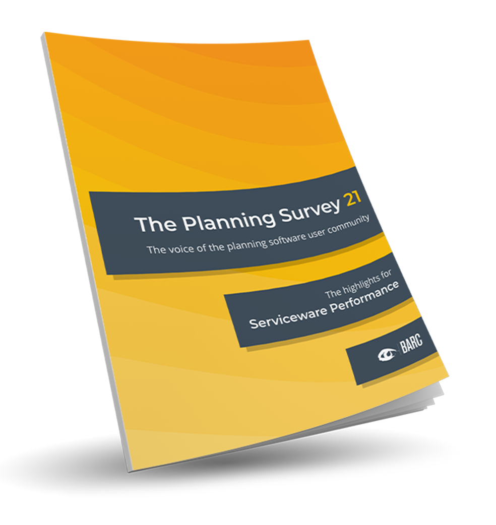 The Planning Survey 21 – The voice of the planning software user community. Highlights for Serviceware Performance. BARC.