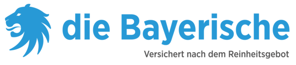 Logo die Bayerische Versicherung – versichert nach dem Reinheitsgebot.