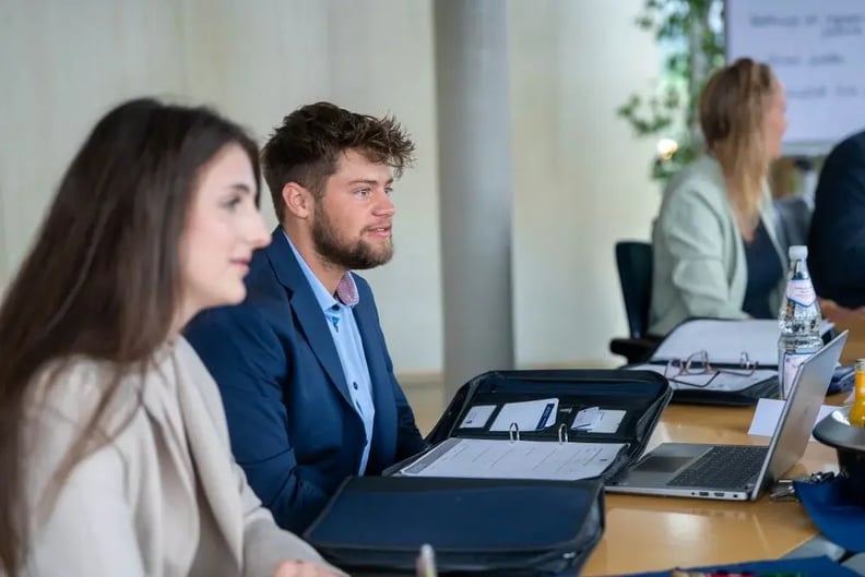 leon remagen beim azubi-perspektiventag serviceware