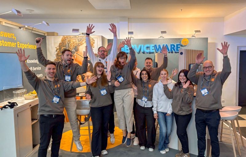 Serviceware Sales Team auf der Messe CCW.