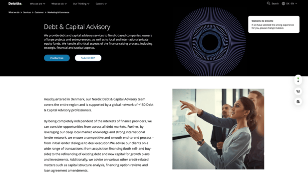 screenshot deloitte