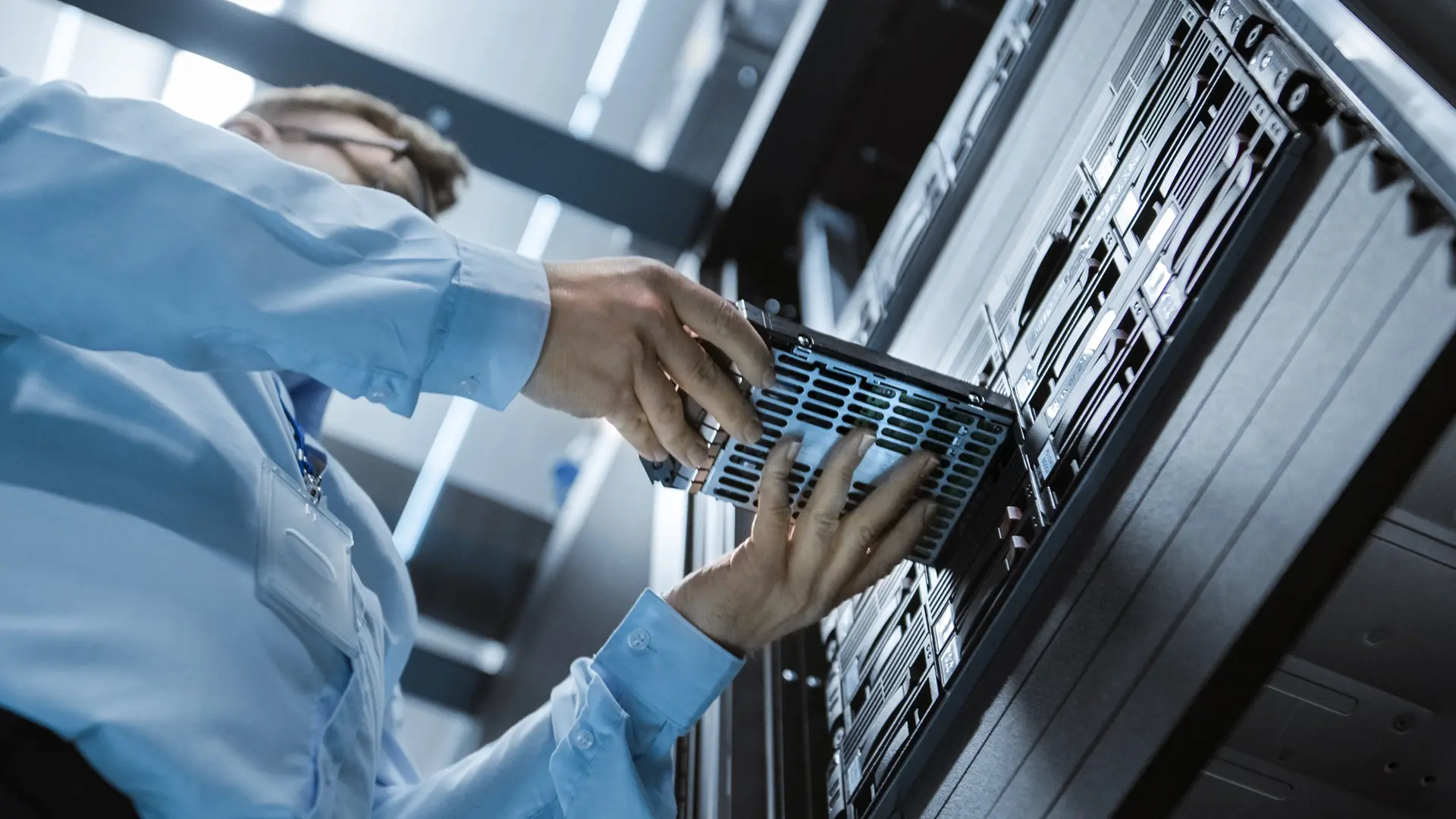 member of the IT team working in IT operations